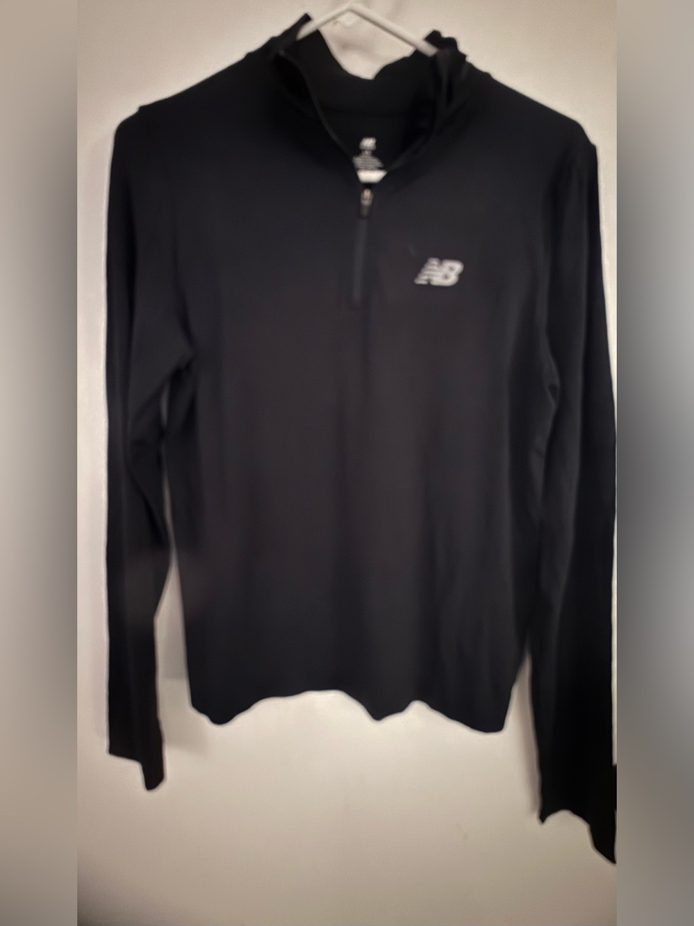 New Balance Women’s Black Long-Sleeve Half-Zip Pullover